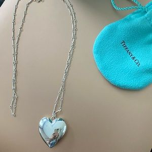 Tiffany large heart Pendant with chain